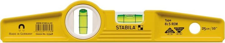 Actual product image Stabila Spirit Level Type 81 REM Torpedo Rare Earth Magnet System and Belt Pouch (25 cm)