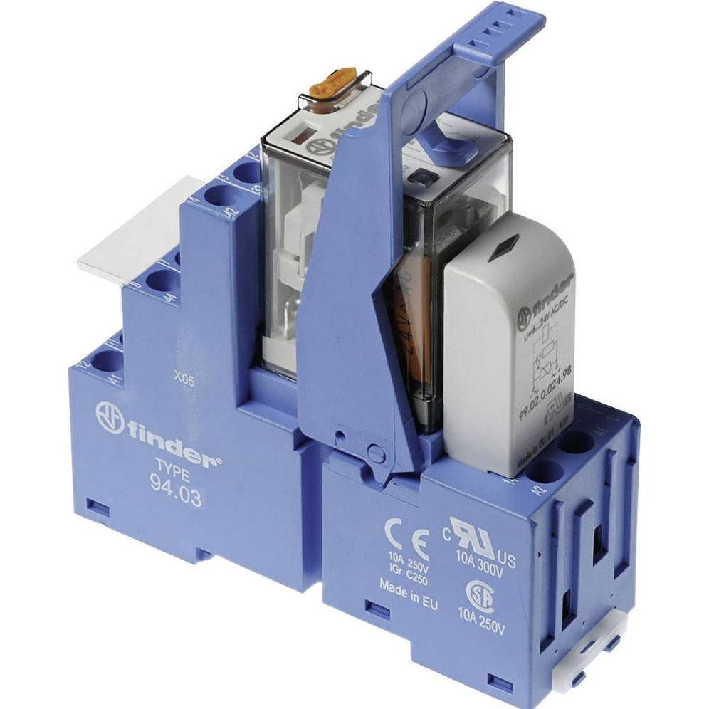 Finder 58.33.8.024.0060 Relaisbaustein Nennspannung: 24 V/AC Schaltstrom (max.):, Relais