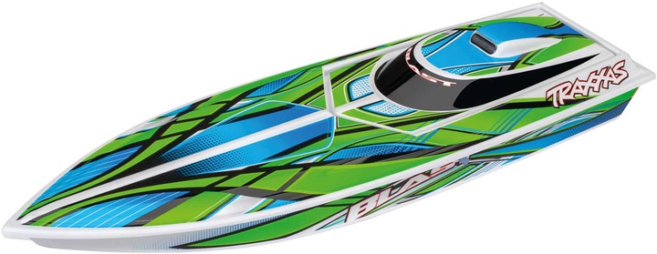 Productafbeelding Traxxas BATEAU BLAST 603mm EP RTR GROEN TQ 2.4GHz w/USB-C Lader & Accu