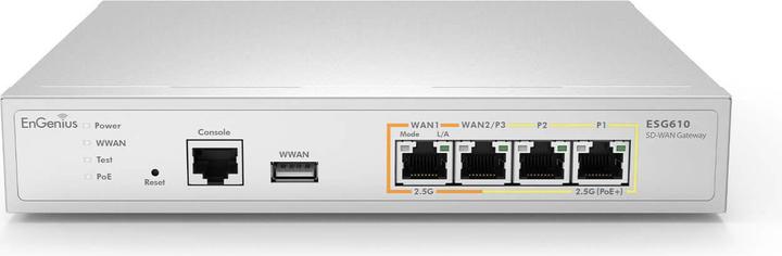 Produktbild EnGenius Cloud Managed SD-WAN Security Gateway with Quad Core 2.2GHz and 4x 2.5G ports• ESG610