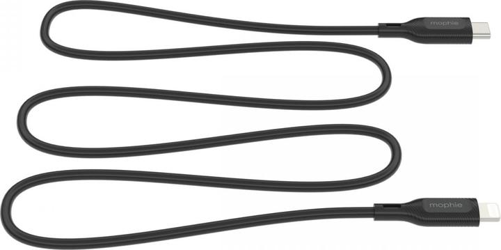 Actual product image Zagg Mophie Essentials Lightning to USB-C Cable 1m - Black (1 m, USB 2.0, 60 W)