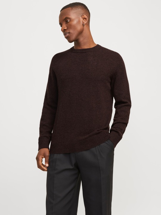 Produktbild Jack & Jones Einfarbig Strickpullover mit Rundhals Strickpullover mit Rundhals (XS)