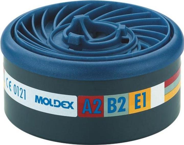 Image du produit Moldex Filtre à gaz A2B2E1, pour série 7000 + 9000, EasyLock®, gaz organiques, anor (A2BEK1P)