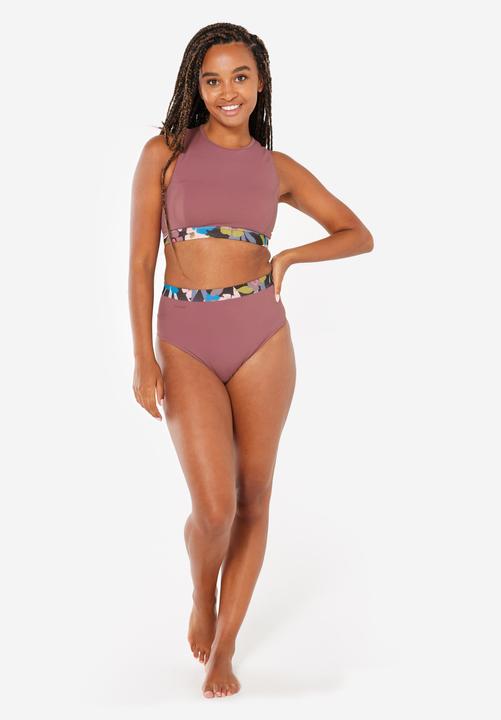 Actual product image Olaian Bikini-Oberteil Bustier Damen - Carla violett/rosa (80 C)