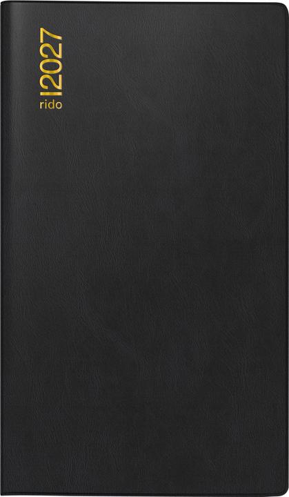 Produktbild Rido Taschenkalender Kunststoff schwarz (A6)