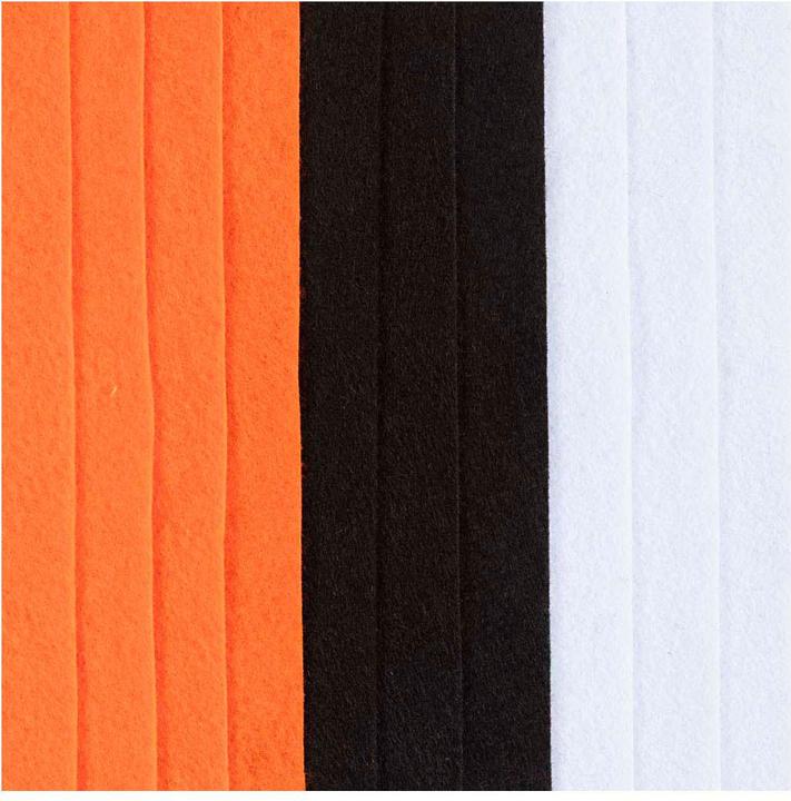 Immagine prodotto Creativ Company Bastelfilz 10 Stück, Sortiert, Halloween Farben