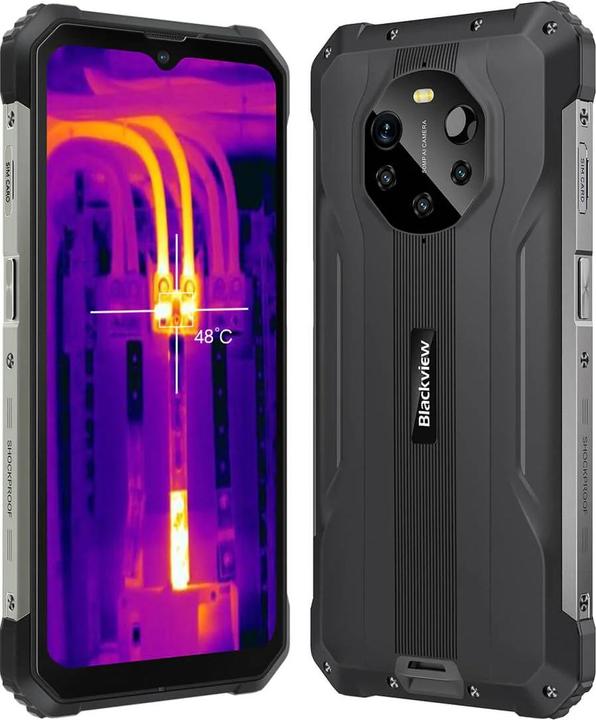 Productafbeelding Blackview BL8800 Pro 5G (FLIR - 6,58" scherm - 128 GB, 8 GB RAM) Zwart (128 GB, Zwart, 6.58", 50 Mpx, 5G)