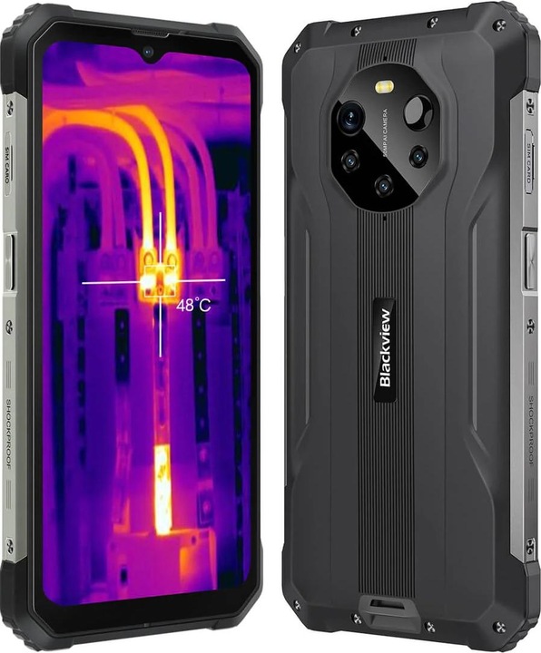 Produktbild Blackview BL8800 Pro 5G (FLIR - 6.58"-Display - 128 GB, 8 GB RAM) Schwarz (128 GB, Schwarz, 6.58", 50 Mpx, 5G)