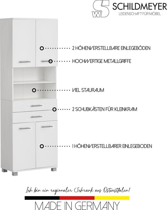 Actual product image Schildmeyer Emmi (60 x 33 x 181 cm)