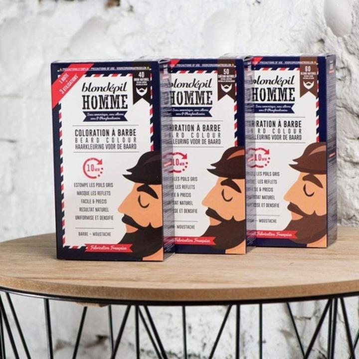 Immagine prodotto Blondépil Homme Barba e baffi biondi Homme Barborn, marrone naturale, 60g