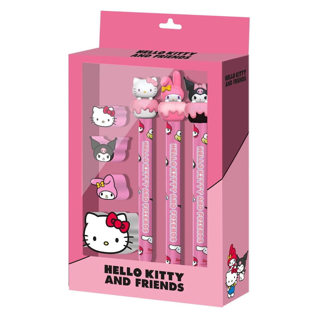 Karactermania, Potlood, Pack Of 3 Eternal Pencils + 3 Erasers + Sharpener Mix (3x)