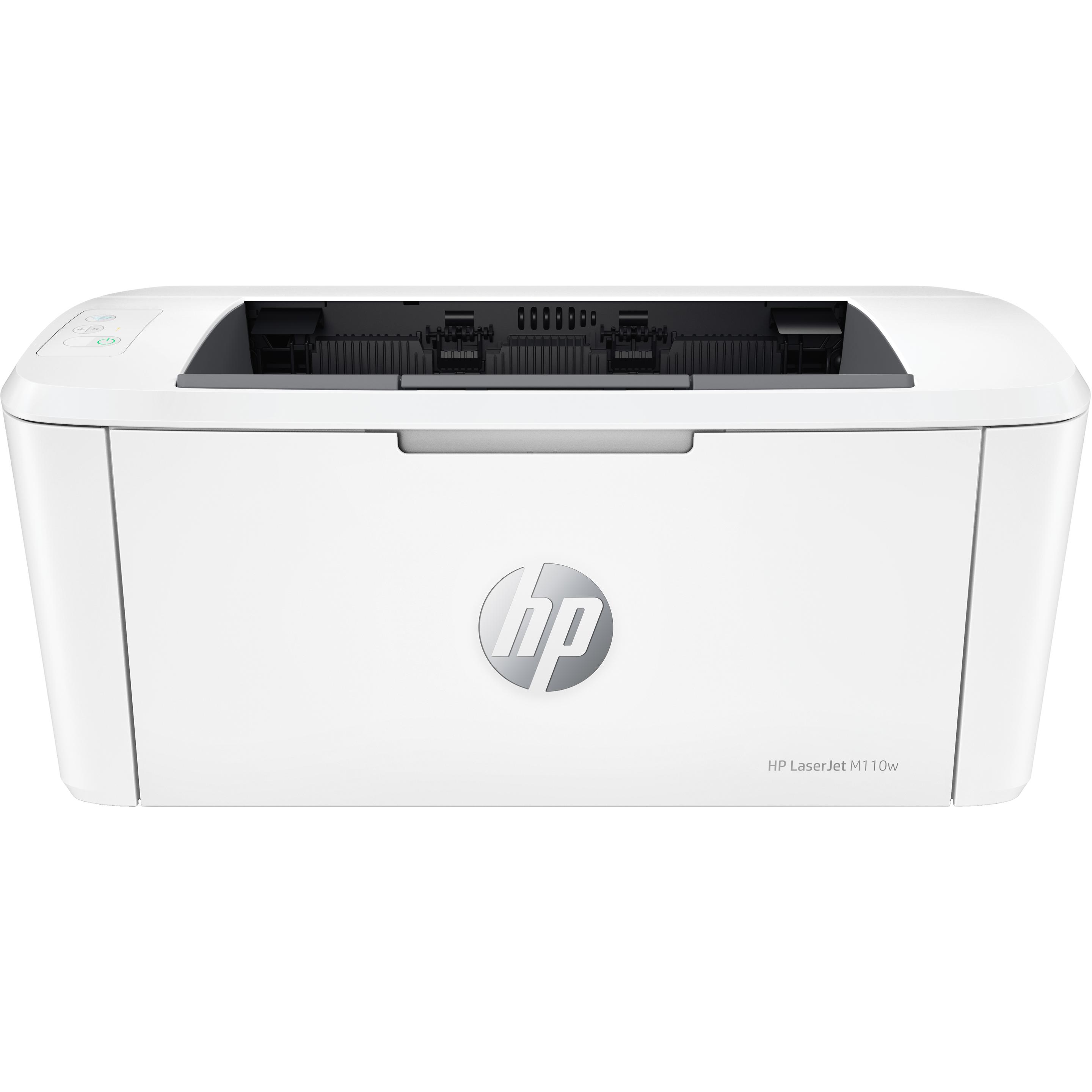 HP LaserJet M110w (Laser, Schwarz-Weiss), Drucker, Weiss