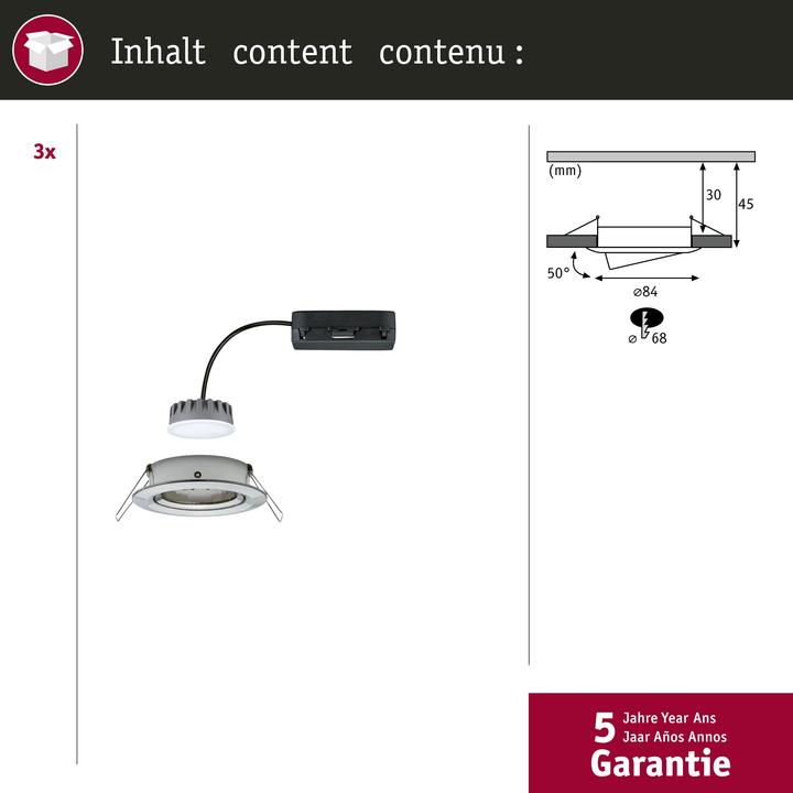 Produktbild Paulmann Einbauleuchte Nova Set (1275 lm)