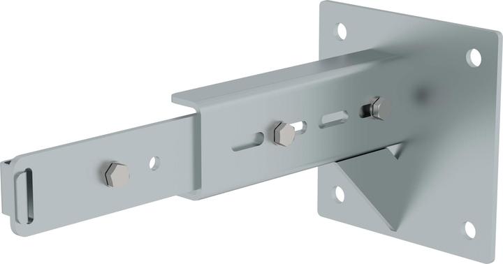 Produktbild Munk Wandhalter m. Klemmbügel, verstellbar 375-500mm, Stahl verzinkt