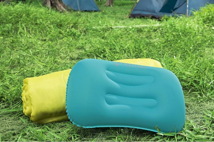 Actual product image Bestway Pavillo 18.5" x 12" x 6"/47cm x 31cm x 15cm ToughLite Flex Pillow, Blue, Monochromatic, Rect