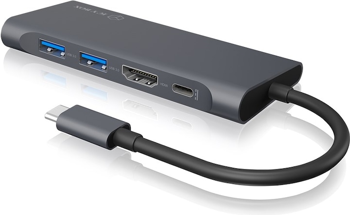 Actual product image Icy Box IB-DK4022-CPD (USB-C, 4 Ports)