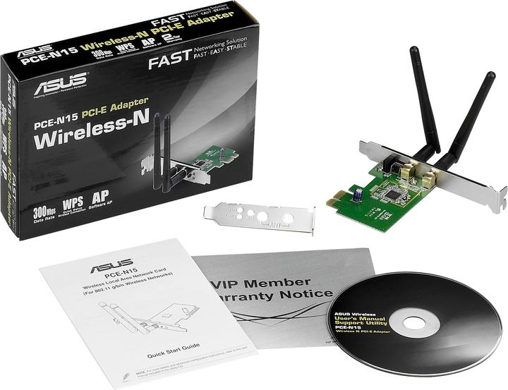 Produktbild ASUS Pce-N15 (Mini PCI Express)