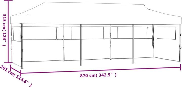 Image du produit vidaXL Partyzelt (870 cm, 291 cm)