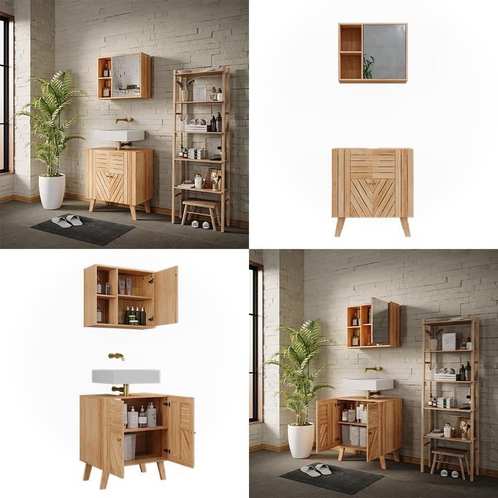 Produktbild Vicco Badmöbel-Set Lucie, Bambus, 2 Teile