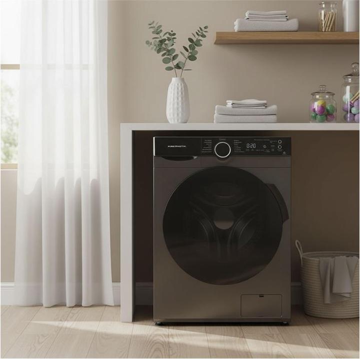 Produktbild Kibernetik FLWS513 FusionLine Waschmaschine 9kg A-40% Klasse Titan (9 kg, Links)