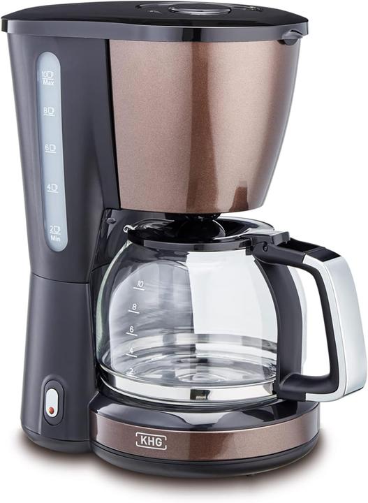 KHG Kaffeeautomat KA-123 mit Glaskanne für 10 Tassen