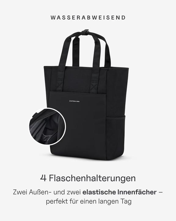 Produktbild Kapten & Son Laptoprugzak / Rugtas / Luiertas 15 Inch Vegan Lindby Zwart (12 l)