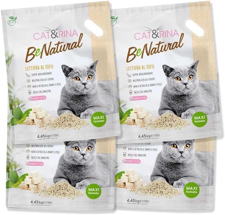 Immagine prodotto Cat&rina BeNatural Lettiera per Gatti in Tofu (Biodegradabile, Raggruppamento)
