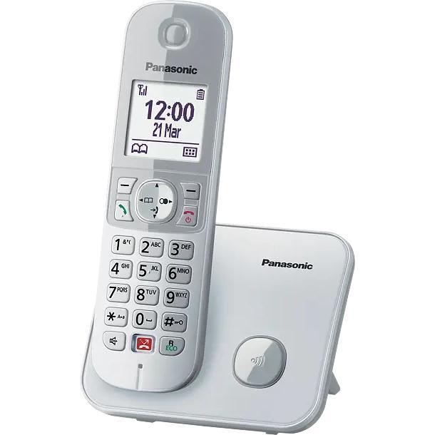 Panasonic Wireless Telephone Kx-Tg6851sps Silver, Telefon, Silber
