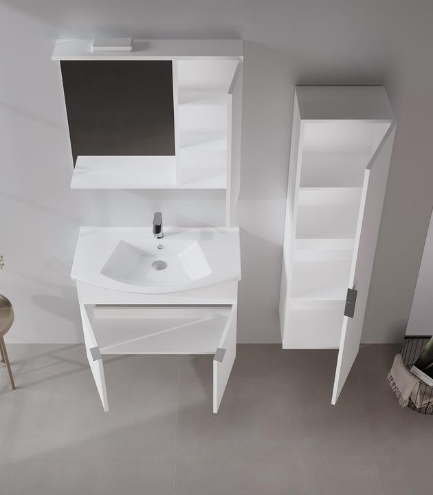Produktbild Homitis Purus 80 Bathroom Cabinet With Sink & Mirror Set (2 Pieces)