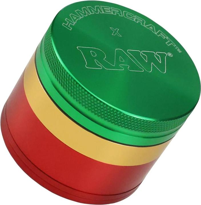 RAW HAMMERCRAFT X Aluminium Grinder M Rasta 4parts 55mm