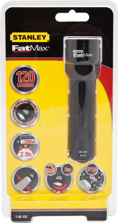 Immagine prodotto Stanley FatMax torcia in alluminio 3AAA (22 cm, 120 lm)