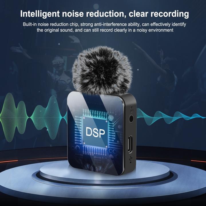 Actual product image Puluz Wireless Lavalier Microphone 2 TX + 1 RX