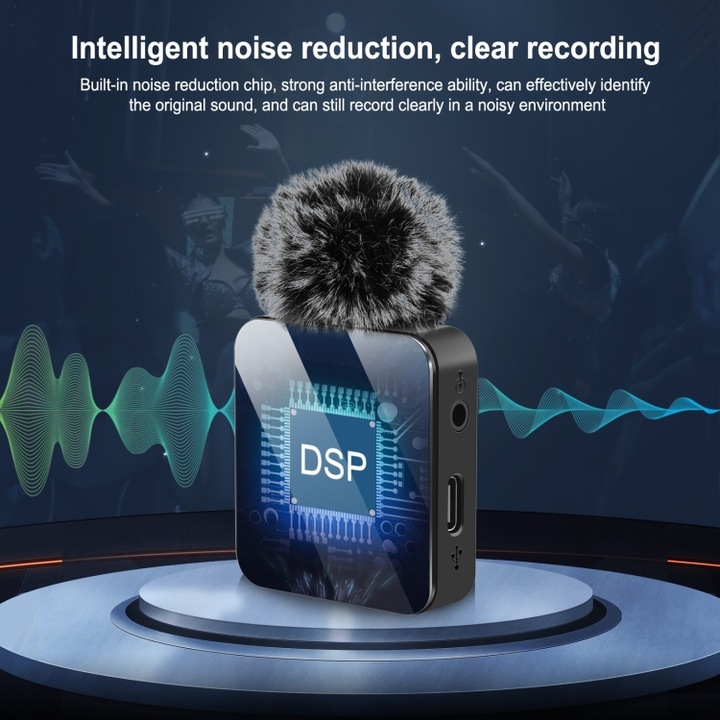 Produktbild Puluz Wireless Lavalier Microphone 2 TX + 1 RX