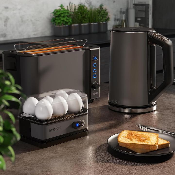 Actual product image Arendo Frühstücks Set - Wasserkocher, Toaster und Eierkocher (1.50 l)