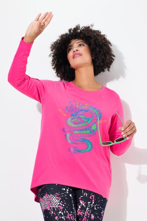 Actual product image Angel of Style T-shirt with dragon pattern and long sleeves (46)