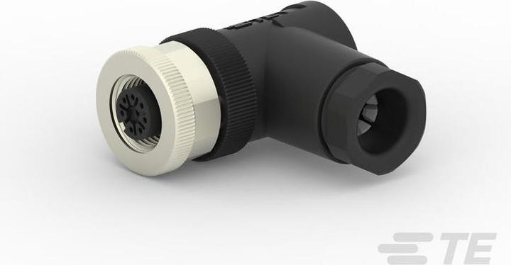 Produktbild TE Connectivity M12 Female RA A Code 8P PG9 Gold, Packung à 100 Stück