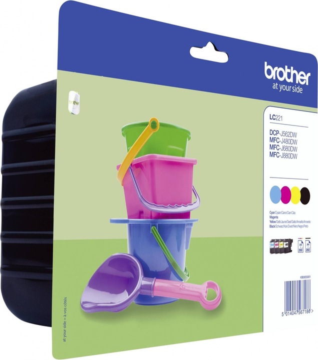 Actual product image Brother 4 INK CARTRS B/C/M/Y W/SEC TAG (M, FC, C, Y)