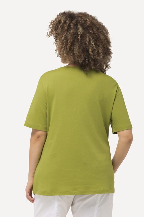 Produktbild Ulla Popken Shirt, doppellagige Vorderseite, Slim, Rundhals, Halbarm (56)
