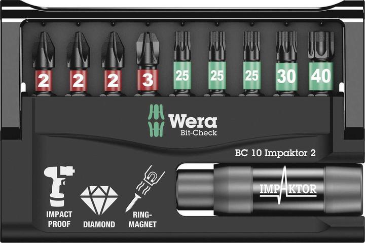 Produktbild Wera Bit-Check 10 Impaktor 2 (Kreuz sonstige)