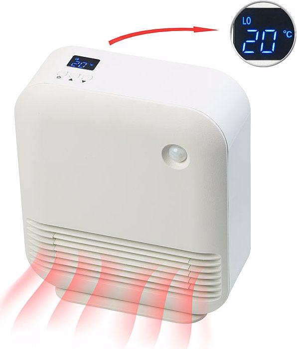 Produktbild Sichler Design-Keramik-Heizlüfter mit Bewegungssensor, Timer und Display (1500 W)