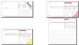 Actual product image Sigel Moderation cards A4 landscape, green