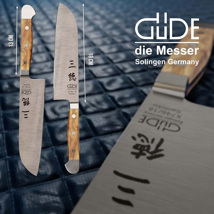 Produktbild Güde Solingen Alpha Santoku 18 cm Olive (18 cm)
