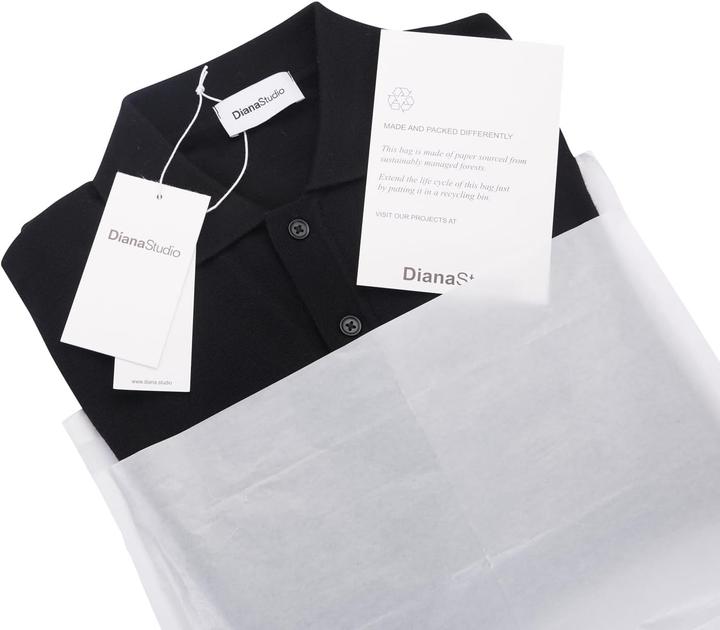 Produktbild Diana Studio Heren Zwart, L Polo Pullover Large, zwart, L (L)