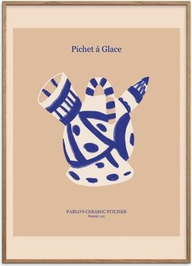 Actual product image Poster & Frame Poster Picasso Ceramic Pitcher 30x40 cm (30 x 40 cm)