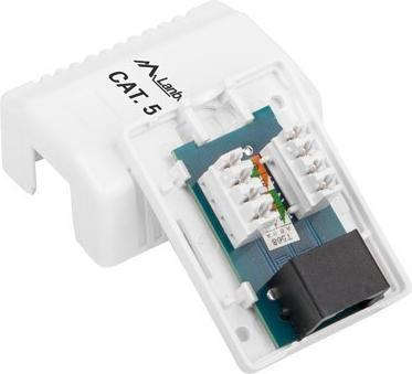 Produktbild Lanberg OU5-0001-W Steckdose RJ-45