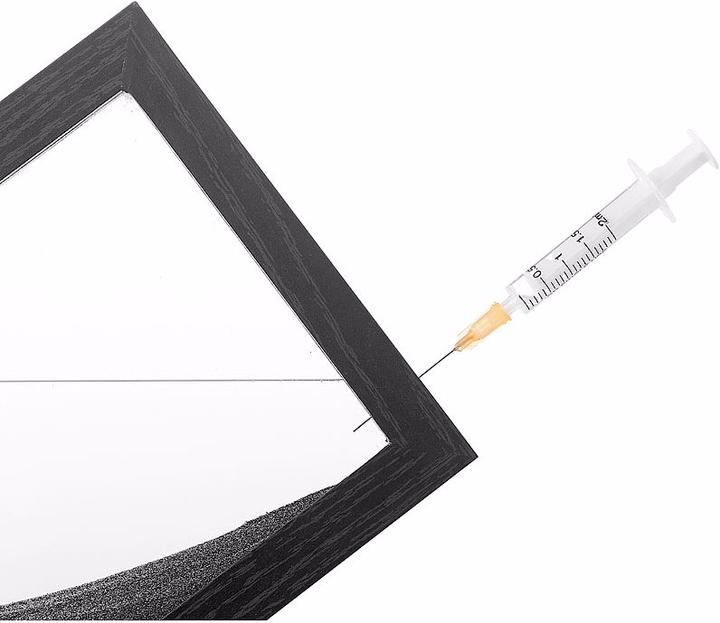 Immagine prodotto Infactory Sandpicture in bianco e nero con cornice di legno (35 x 16 x 3,5 cm)
