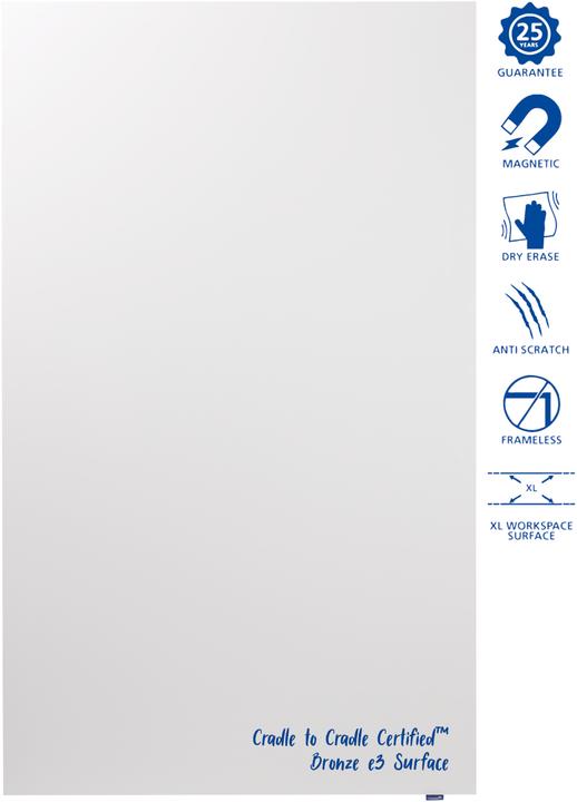 Image du produit Legamaster Tableau blanc 119.5x200x3.2cm (119.50 x 200 cm)