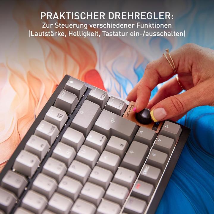 Actual product image CHERRY TAS Keyboard wireless MX 2A brown (DE, Cable, Wireless)