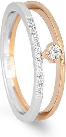 Actual product image Breuning RING - BRILL. 0,105 Ct. H/si (60, 585/14 K Gold)