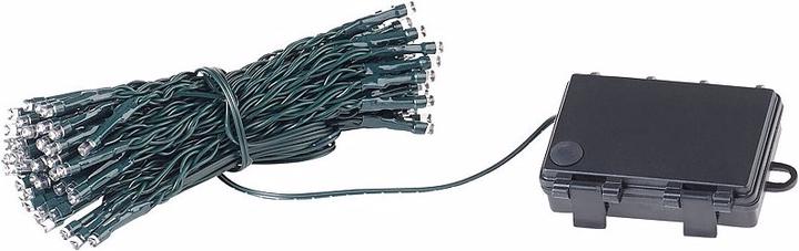 Produktbild Lunartec LED-Lichterkette mit 100 LEDs, Timer, Batterie, warmweiss, 10 m, IP44 (10 m)